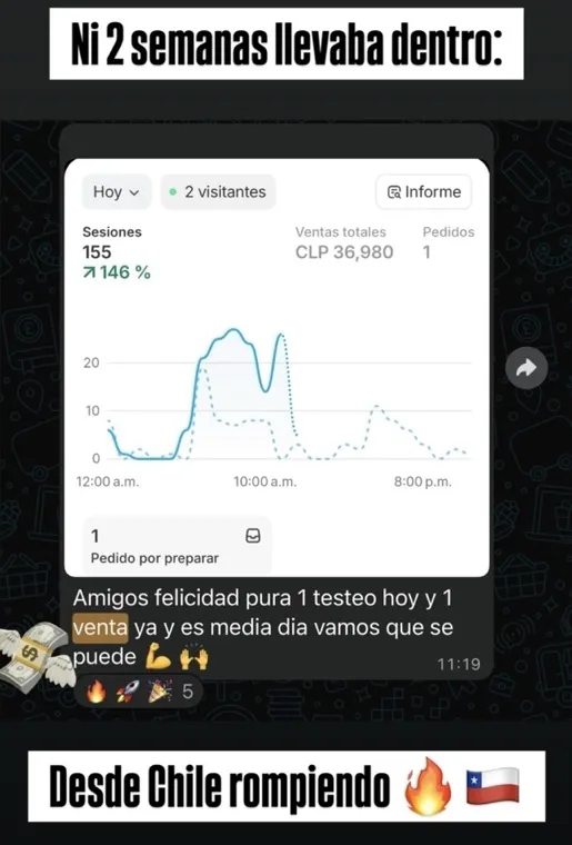 Estudiante de Chile, primera venta en menos de dos semanas